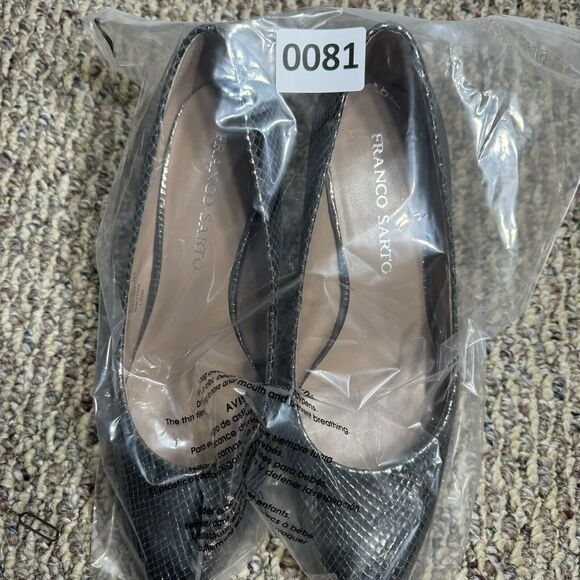 Franco Sarto Shoes Women's 8.5M Silver Heel Pumps - Picture 9 of 9